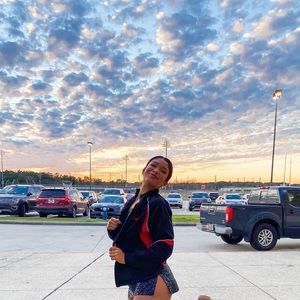 A cute sparkly black dress!